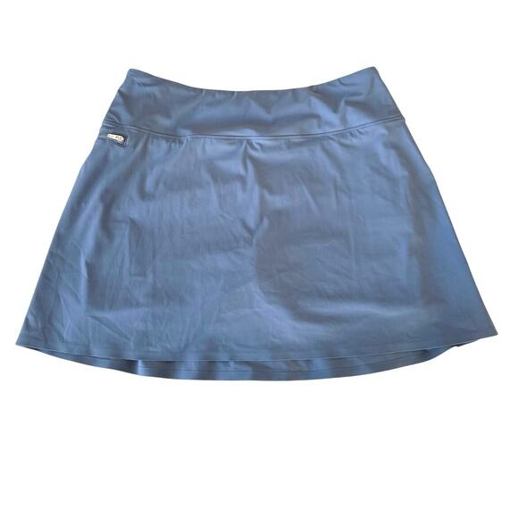 Greyson 15" Phoenix Performance Golf/Tennis Skort Skirt Size M Vintage Blue EUC - Picture 2 of 10